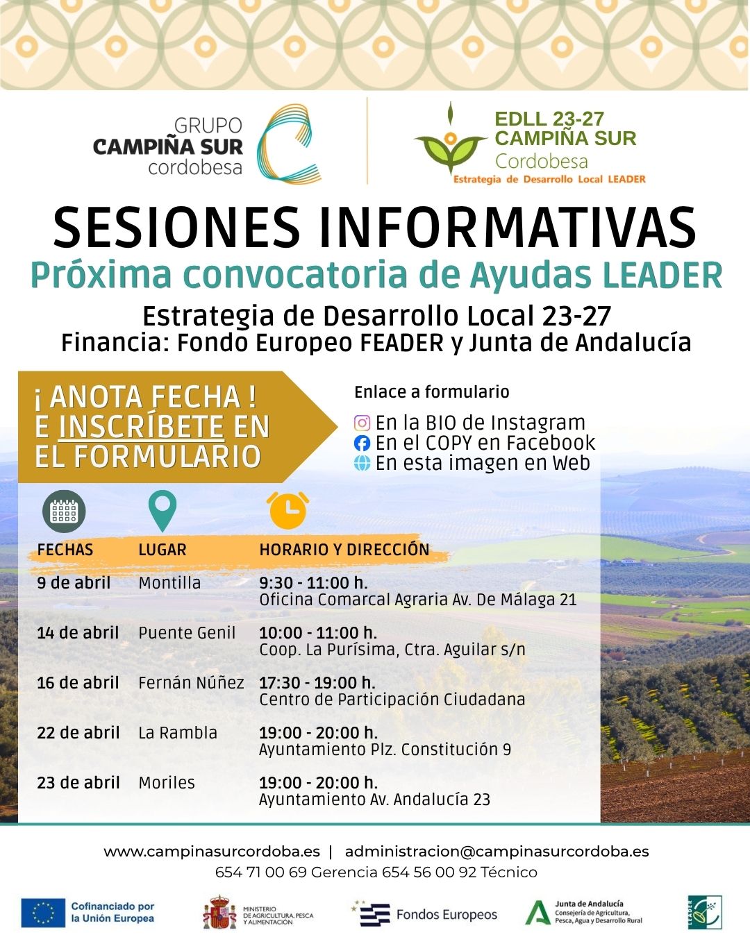 sesiones informativas